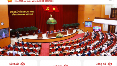 Ra mắt Cổng thông tin điện tử sản phẩm, giải pháp khoa học, công nghệ, đổi mới sáng tạo và chuyển đổi số